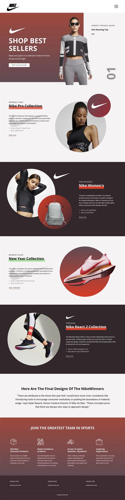 Squarespace Sports Template